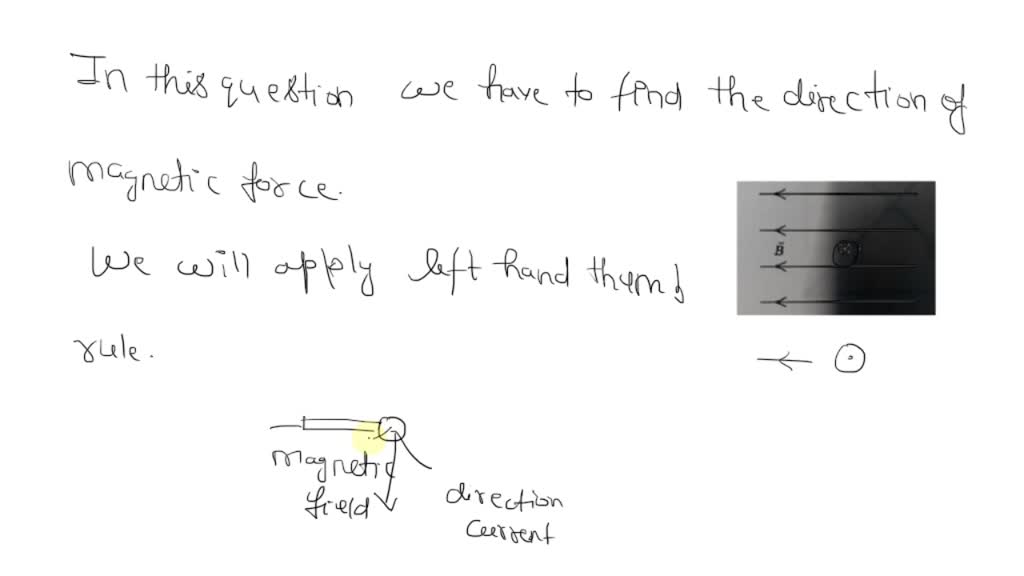 SOLVED: The figure shows a uniform magnetic field B directed to the ...