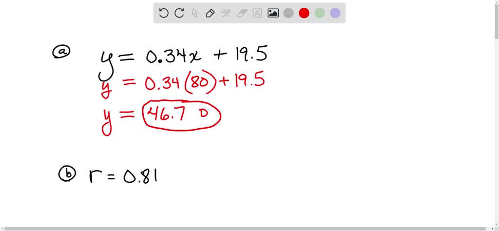 SOLVED: In a study of the possible correlation between the height, x in