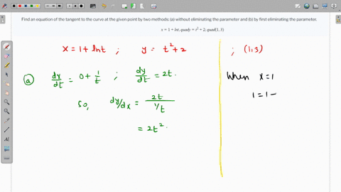 find-an-equation-of-the-tangent-to-the-curve-at-the-given-point-by-two-methods-a-without-eliminati-3-69988