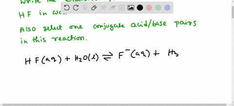 write-out-the-equation-for-the-ionization-of-hf-in-water-oneconjugate-acidbase-pair-in-this-reaction-is-hf-and-h2o-h3o-and-f-hf-and-h3o-h2o-and-h3o-89153