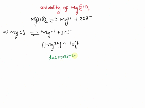what-is-the-effect-on-the-amount-of-solid-mgoh2-that-dissolves-and-the-concentrations-of-mg2-and-oh-when-each-of-the-following-are-added-to-a-mixture-of-solid-mgoh2-and-water-at-equilibrium-90314