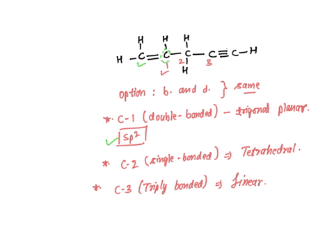 indicate-the-geometry-around-each-of-the-carbon-atoms-in-the-following-molecule-chclck-cech-linear-2-tetrahedral-3-rigonal-planar-trigonal-plannr-tetrahedral-3-inear-tngonal-planar-2-ilnear-11892