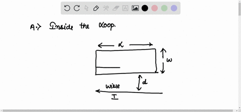 problem-5-rectangular-loop-wire-long-straight-wire-and-rectangular-wire-loop-are-placed-a-distance-d-apart-as-shown-above-write-all-answers-in-terms-of-the-variables-given-and-fundamental-co-83248