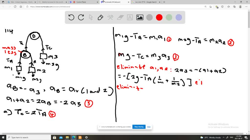 SOLVED: (Figure 1) Shows An Atwood Machine That Consists Of Two Blocks ...