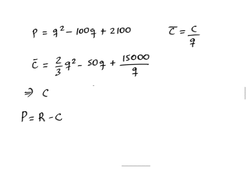 a-manufacturer-can-produce-at-most-1oo-units-of-a-certain-product-each-year-the-demand-equation-for-the-product-is-2-15000-p-q2-100q-2100-and-the-manufacturers-average-cost-function-is-c-50q-55736