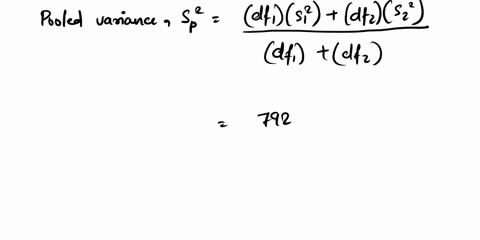 assume-that-you-have-a-sample-of-n17-with-the-sample-mean-x145-and-a-sample-standard-deviation-of-s16-and-you-have-an-independent-sample-of-n217-from-another-population-with-a-sample-mean-of-38843