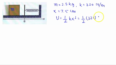 problem-4-in-fig-8-53-block-of-mass-m-25kg-slides-head-on-into-spring-of-spring-constant-320-nlm-when-the-block-stops-has-compressed-thc-spring-by-7scm-the-coefficient-of-kinetic-friction-be-35959