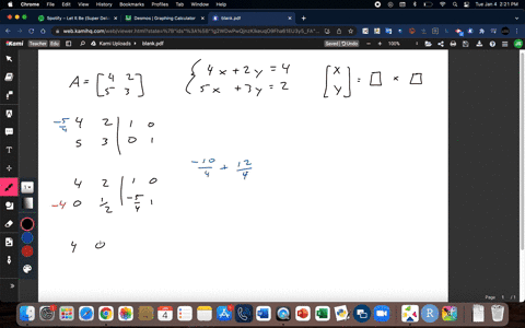 4x2y4-solve-the-system-of-linear-equations-by-completing-the-following-sx3y2-2-a-suppose-the-coefficient-matrix-is-a-3-find-a-and-use-it-to-write-the-solution-matrix-as-a-product-of-two-matr-68308