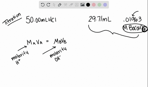 a-5000-ml-aliquot-of-a-hcl-solution-is-required-for-2971-ml-of-001963-m-ba-oh-2-to-reach-its-end-point-using-bromocresol-as-a-green-indicator-calculate-the-molarity-of-hcl-49308