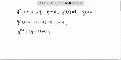 find-the-rst-5-non-zero-terms-in-a-taylor-series-solution-for-the-following-initial-value-problem-y00-2x-1y0-y-0-y1-1-y01-1