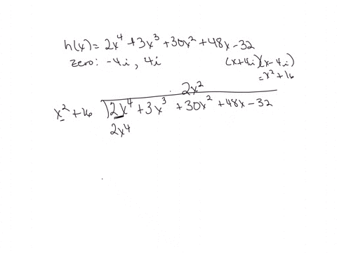 use-the-given-zero-to-find-the-remaining-zeros-of-the-function-hlx-2x43x3-30x2-48x-32-zero-the-remaining-zeros-ofh-are-use-comma-to-separate-answers-as-needed-use-integers-or-fractions-for-a-01161