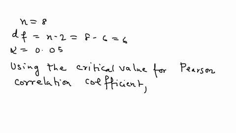 question-33-when-testing-the-claim-ilqp-0-for-pairs-of-x-y-data-the-pearson-correlation-coefficient-test-statistic-is-0796_-find-the-critical-va-lue-for-this-test-and-state-the-decision-and-26224