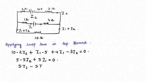 in-the-circuit-shown-in-fig-e2628-find-a-the-current-in-each-branch-and-b-the-potential-difference-vab-of-point-a-relative-to-point-b-32765