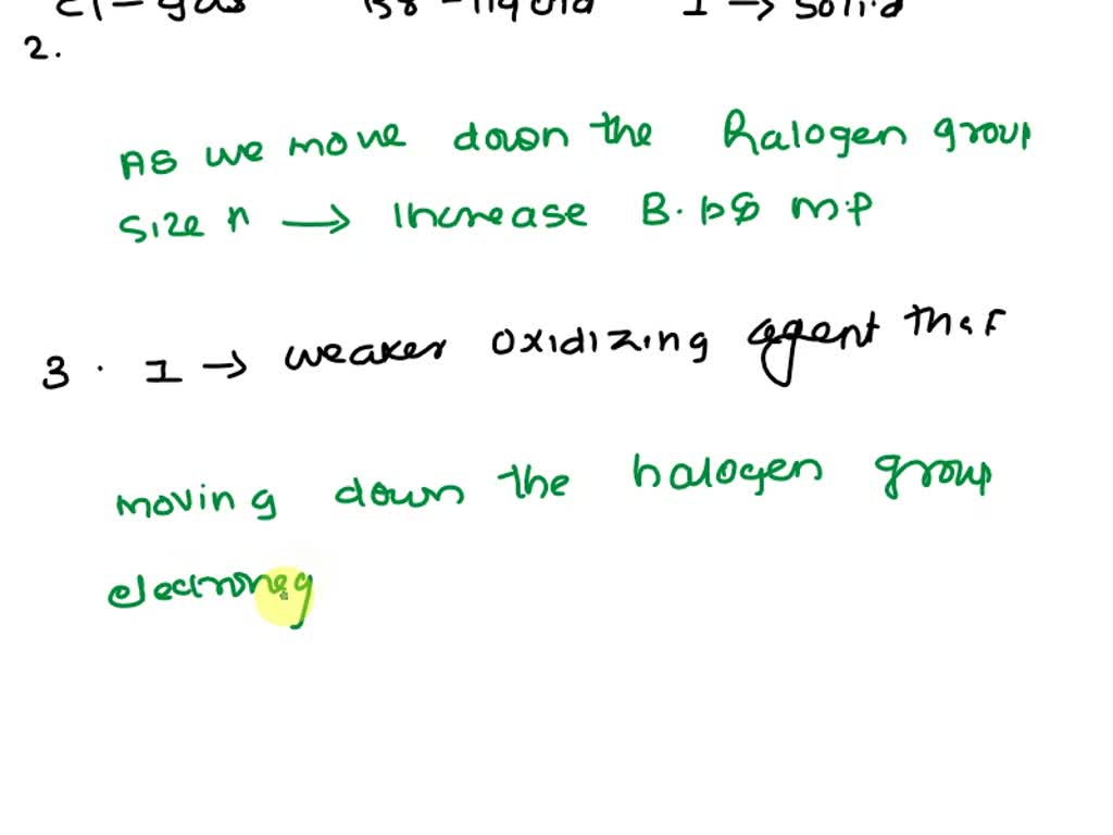 SOLVED List the intermolecular forces present in hydrogen halides