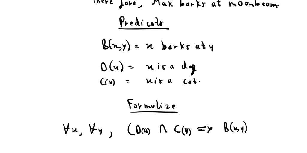 SOLVED DISCRETE MATH Using the nouns N = cat, man, snake, fish and