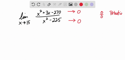 use-algebra-and-the-properties-of-limits-as-needed-to-find-the-given-limit-if-the-limit-does-not-exist-say-so-xtx-270-lim-x715-x-225-select-the-correct-choice-below-and-if-necessary-fill-in-34006