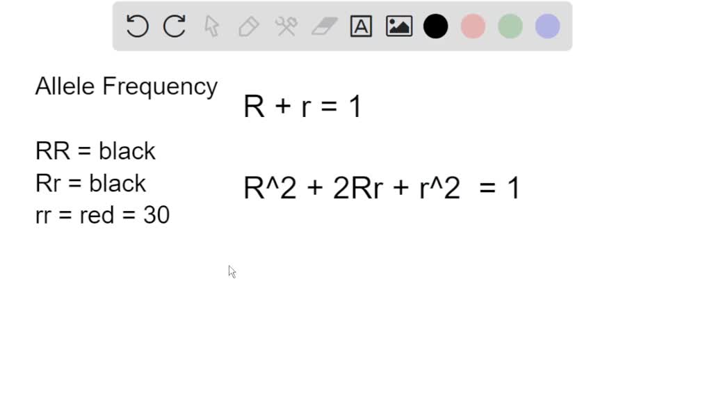SOLVED Red hair coat color (r) is recessive to black hair coat color