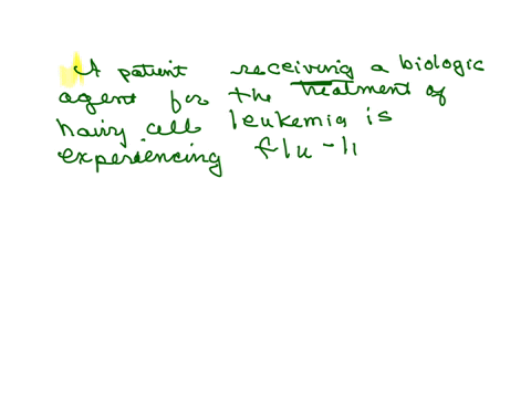 a-patient-receiving-a-biologic-agent-for-the-treatment-of-hairy-cell-leukemia-is-experiencing-flu-like-symptoms-what-is-the-most-likely-cause-of-these-symptoms-a-palifermin-b-plerixafor-c-aldesleukin