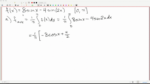 consider-the-given-function-and-the-given-interval-fx-8-sinx-4-sin2x-0-a-find-the-average-value-f-ave-of-f-on-the-given-interval-16-ave-b-find-such-that-fave-fc-enter-your-answers-as-a-comma-80556