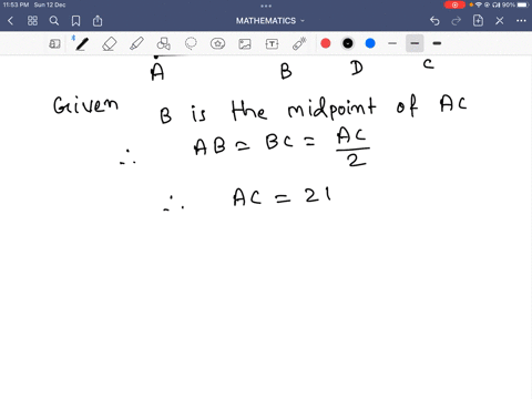 in-the-diagram-below-b-is-the-midpoint-of-ac-and-d-is-the-midpoint-of-bc-which-of-the-following-statements-is-true-1-ac-01bc-bd-0-ad-ac-4dc-ac-3bd-43354
