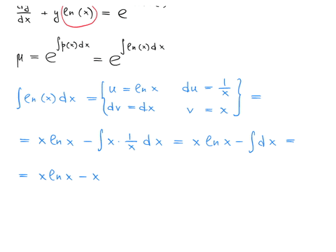 find-the-general-solution-to-dydx-ylnx-e-xlnx