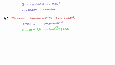 an-undersea-earthquake-or-a-landslide-can-produce-an-ocean-wave-of-short-duration-carrying-great-energy-called-a-tsunami-when-its-wavelength-is-large-compared-to-the-ocean-depth-d-the-speed-75802
