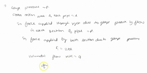 assume-that-the-gage-pressure-p-is-the-same-at-sections-and-2-in-the-horizontal-bend-shown-in-the-figure-the-fluid-flowing-in-the-bend-has-density-p-discharge-q-and-velocity-v-the-cross-sect-10433