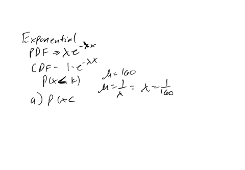 the-time-in-hours-during-which-an-electrical-generator-is-operational-is-a-random-variable-that-follows-the-exponential-distribution-with-mean-160-what-is-the-probability-that-a-generator-of-this-type