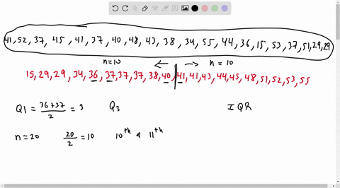 use-the-accompanying-data-set-to-complete-the-following-actions-a-find-the-quartiles-b-find-the-interquartile-range-identify-any-outliers-41-52-37-45-41-37-40-48-43-38-34-55-44-36-15-53-37-5-97323