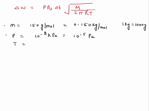 c-a-substance-ofx-150-g-mol-1-has-a-vapor-pressure-of-10-8-kpa-at-30-c-calculate-the-mass-of-substance-that-effuse-from-the-knudsen-cell-through-001-cm-hole-diameter-in-3-h-69856