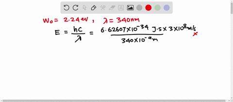 part-1-of-2-the-work-function-for-potassium-is-224-ev-if-potassium-metal-is-illuminated-with-light-of-wavelength-340-nm-find-the-maximum-kinetic-energy-of-the-photoelectrons-the-speed-of-lig-36844