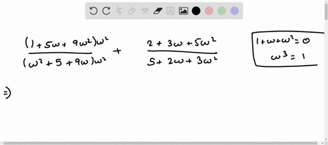 if-omega-is-a-complex-cube-root-of-unity-then-frac15-omega9-omega2omega259-omegafrac23-omega5-omega2-79494