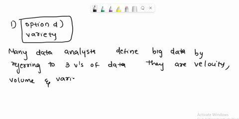 1many-data-analysts-define-big-data-by-referring-to-the-three-vs-of-data-which-include-all-of-the-following-except-a-velocity-b-variety-c-volume-d-validity-2-the-largest-experimental-statist-46827
