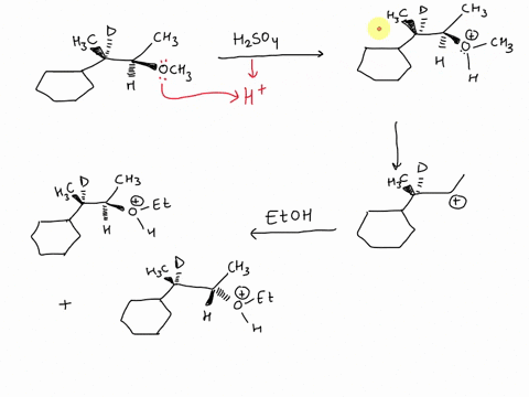2a-in-the-reaction-below-give-the-mechanisms-and-products-stereochemistry-in-your-mechanism-show_-clearly-all-h3c-hzso4-h-och3-etoh-ch3-33558