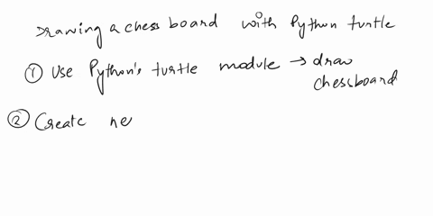 How to draw Chess Board  Python Turtle Graphics Program Example 6