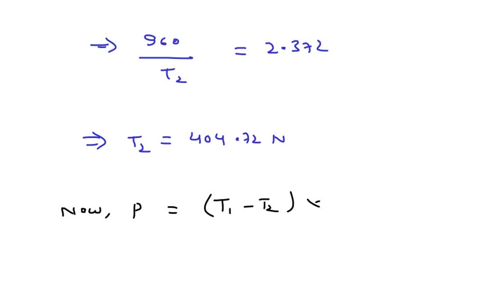 SOLVED An open belt running over two pulleys 24 em and 60 cm diameters