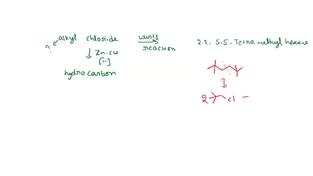 SOLVED An Alkyl Chloride In The Wurtz Reaction Gives 2 2 5 5 solved-an-alkyl-chloride-in-the-wurtz-reaction-gives-2-2-5-5