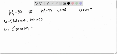 find-the-component-form-of-the-sum-of-u-and-v-with-the-given-magnitudes-and-direction-angles-uand-v-round-your-answers-to-two-decimal-places-magnitude-angle-u-30-u-30-v-48-v-110-u-v-________-60994