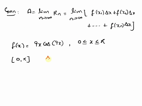 the area a of the region s that lies under the graph of the continuous ...