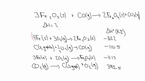 a-consider-the-following-chemical-reaction-3fezo3s-cog-4-2feoas-cozg-aho-use-the-following-thermochemical-data-to-determine-the-enthalpy-change-of-this-reaction-6-4fes-3o2g-2fezo3-s-csgraphi-20254