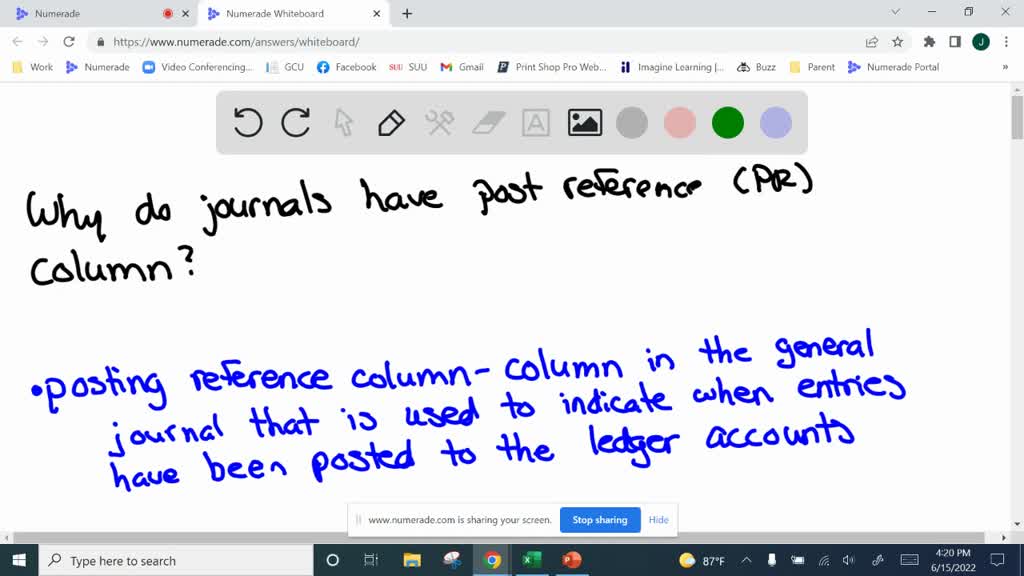 Accounting! Every possible Cross reference for ledger accounts