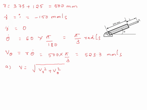 as-a-hydraulic-cylinder-rotates-around-0the-exposed-length-l-of-the-piston-rod-p-is-controlled-by-the-action-of-oil-pressure-in-the-cylinder-ifthe-cylinder-rotates-at-a-constant-rate-0-60-de-61055