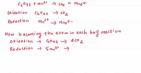 3-balance-the-following-redox-equation-using-the-half-reaction-method-c2042-3-mn2t-co2-acidic-medium-mno4t-11462