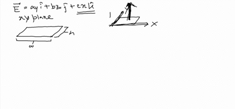 7-a-nonuniform-electric-field-is-given-by-the-expression-ay-i-bz-j-cx-where-a-b-and-c-are-constants-determine-the-electric-flux-in-the-z-direction-through-a-rectangular-surface-in-the-xy-pla-25313