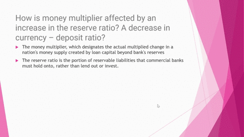 how-is-money-multiplier-affected-by-an-increase-in-the-reserve-ratio-a-decrease-in-currency-deposit-ratio-38882