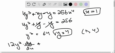 find-the-equation-of-the-tangent-line-at-the-given-value-of-x-on-the-curve-4y3-xy-y-256x4-x1-17762