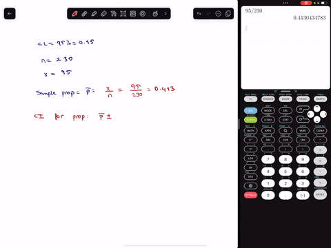 assume-that-a-sample-is-used-to-estimate-a-population-proportion-p-find-the-95-confidence-interval-for-a-sample-of-size-230-with-95-successes-enter-your-answer-as-a-tri-linear-inequality-usi-82799
