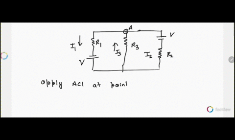 1-the-circuit-diagram-shows-two-identical-voltage-sources-and-three-resistors-in-a-network-as-well-as-assumed-current-directions-through-the-resistors-which-one-of-the-following-conditions-i-83985
