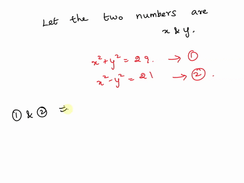 the-sum-of-the-squares-of-two-positive-numbers-is-29-and-the-difference-of-the-squares-of-the-numbers-is-21-find-the-numbers-28379