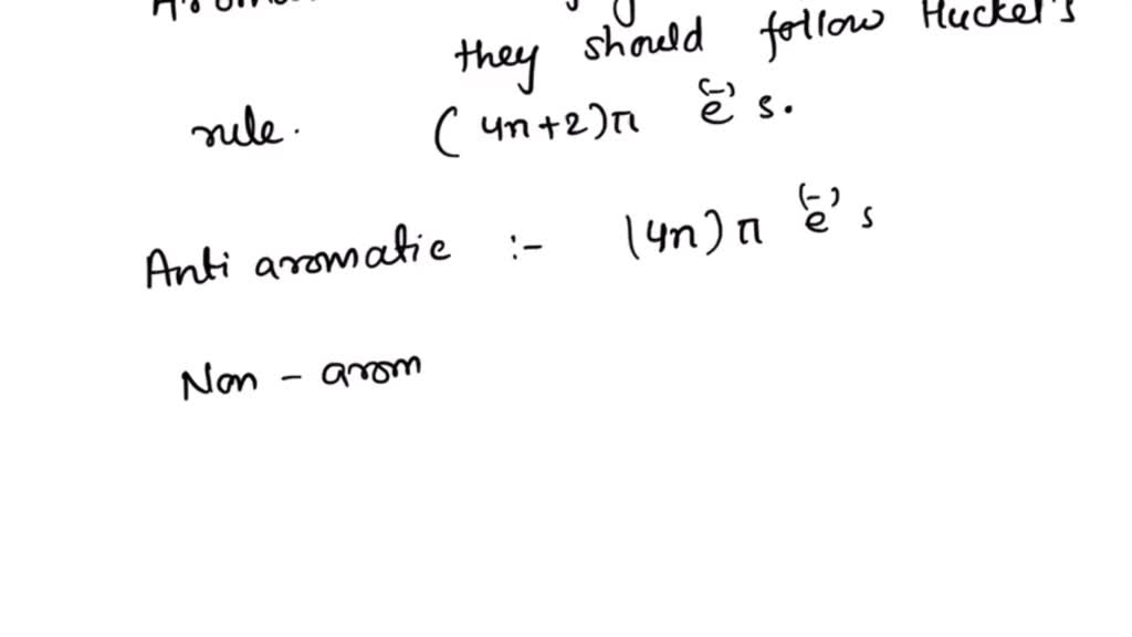 SOLVED: Is The Molecule Below Aromatic, Antiaromatic, Or Nonaromatic ...